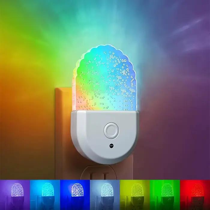 Lampe de chevet veilleuse prise ue US Protection des yeux LED Mini applique murale pour la maison allée chambre salon alimentation pour bébé enfants utilisation