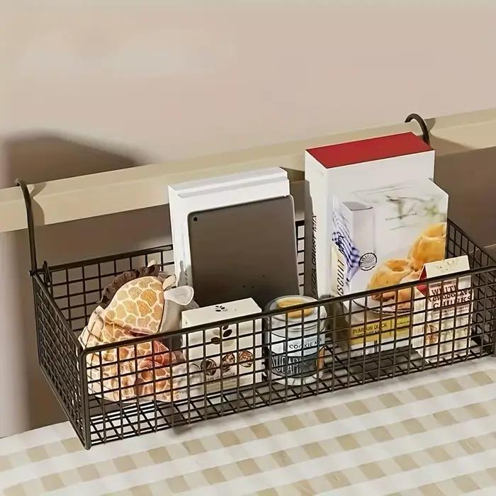 1 pièce de panier de rangement de chevet en fer