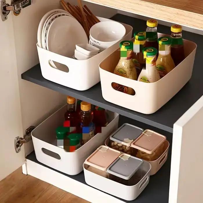 Boîte de rangement de grande capacité avec couvercle