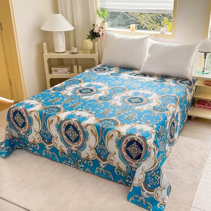 Un drap imprimé, literie respirante douce et confortable pour chambres à coucher