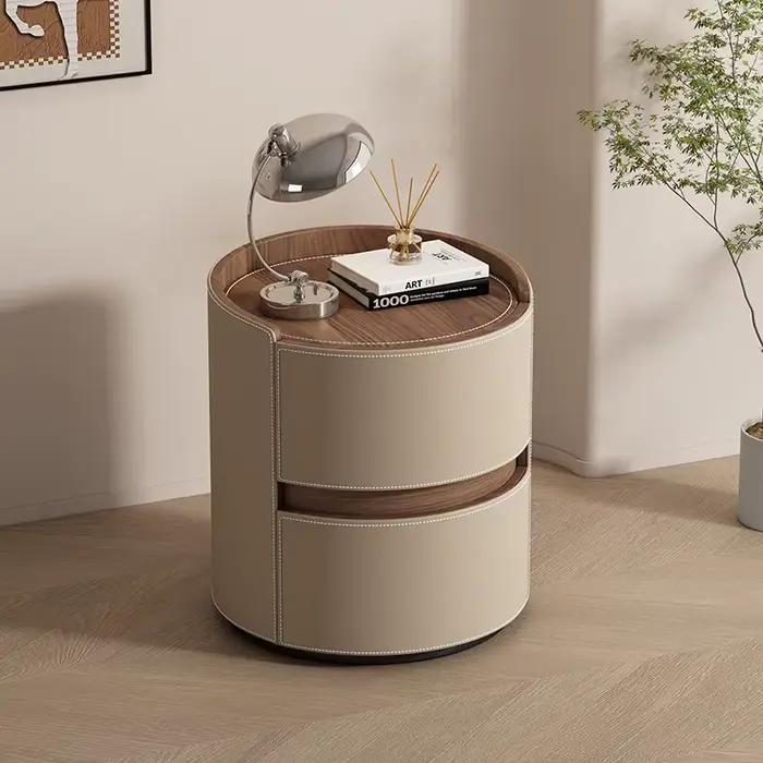 Tables de chevet rondes pour chambre à coucher