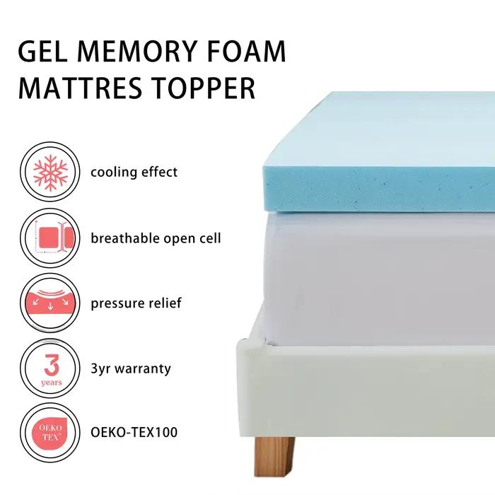 Meilleur prix Surmatelas en mousse à mémoire de forme ventilée de 2 pouces