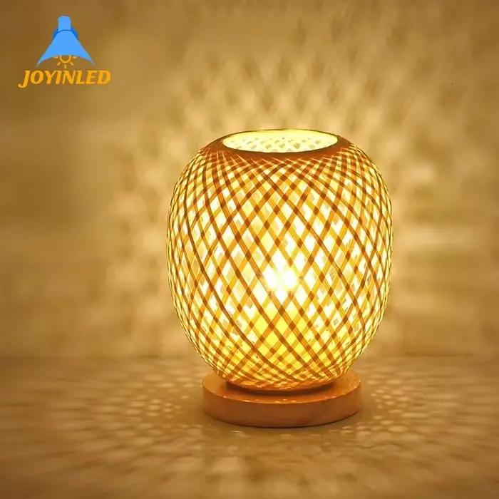 Lampe de Table en Bambou et Rotin