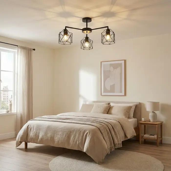 Luminaires en fer noir style loft vintage