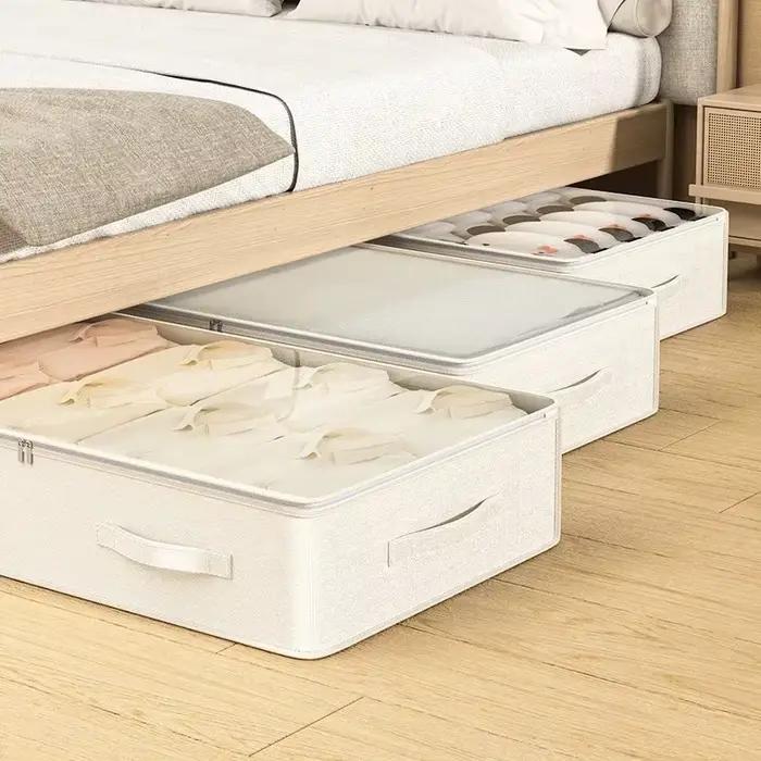 Lot de 3 boîtes de rangement sous lit grande capacité