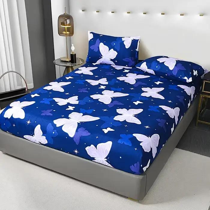 Drap-housse en microfibre imprimé léopard sauvage – Confort