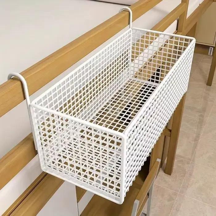 1 pièce de panier de rangement de chevet en fer