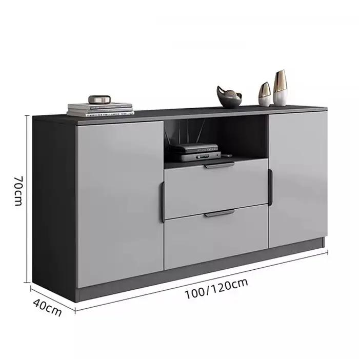 Meubles de salon de qualité supérieure : Armoires de rangement créatives crème