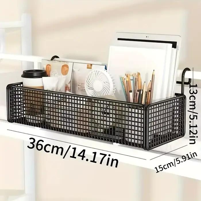 1 pièce de panier de rangement de chevet en fer