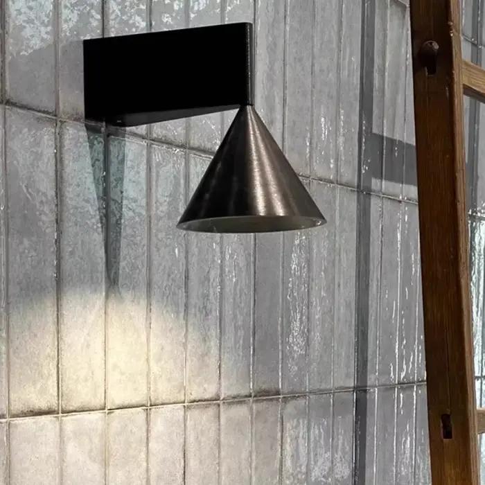 Italien minimaliste chambre chevet applique LED conique géométrique éclairage lampes fond mur allée lampe décorations pour la maison