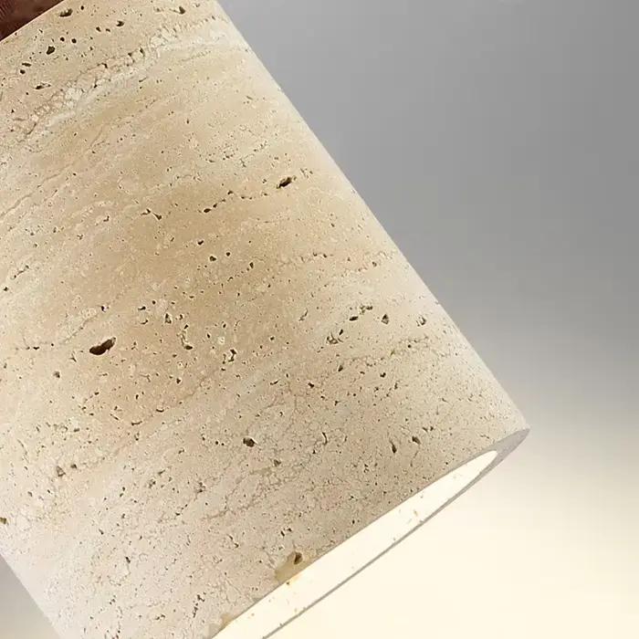 Apanais design moderne wabi-sabai chambre chevet éclairage bar B & B jaune grotte pierre lustre chevet suspendu fil lampe