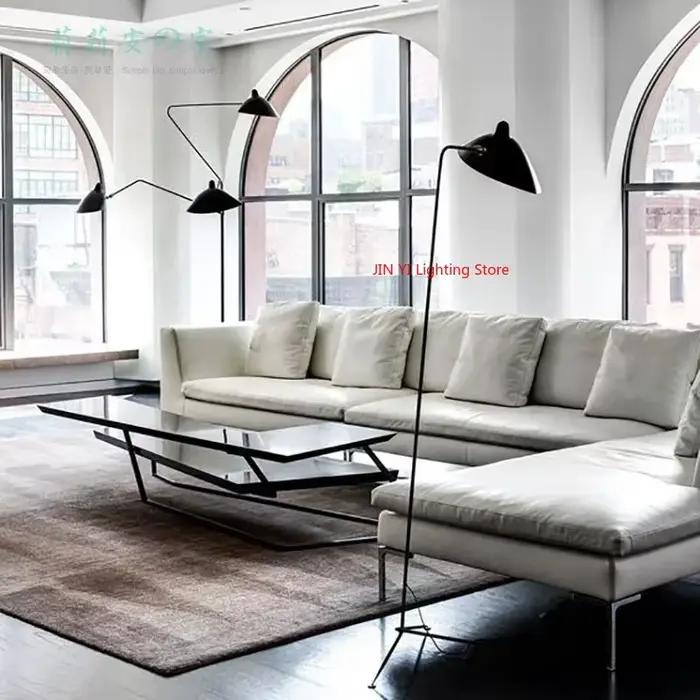 Lampadaire trépied design nordique pour salon chambre support lumière Loft décor industriel éclairage intérieur ampoule E27