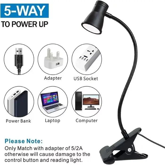 Lampe de bureau à clipser