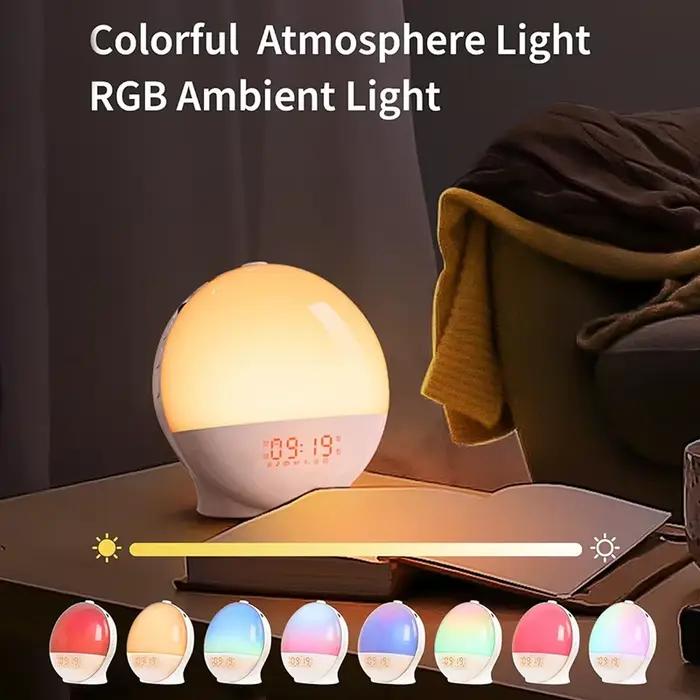 Réveil lumineux avec Simulation de coucher de soleil