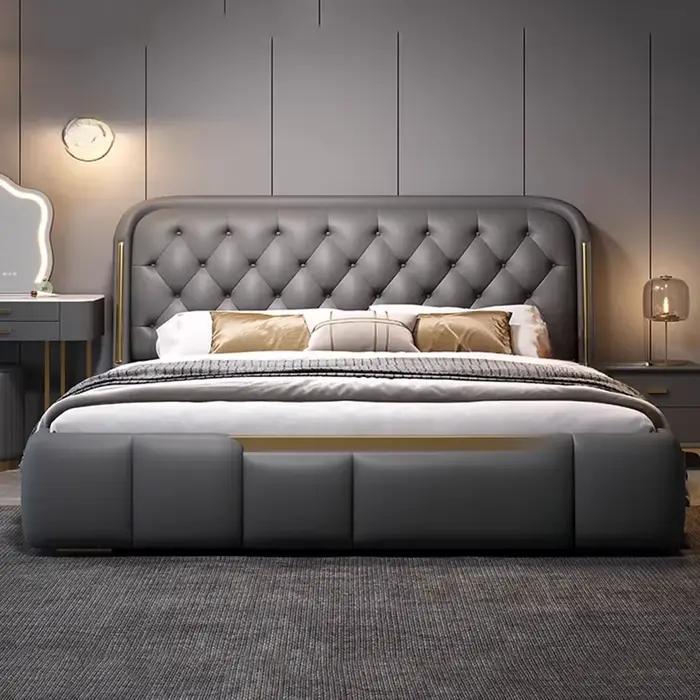Tête de lit en cuir européen de luxe
