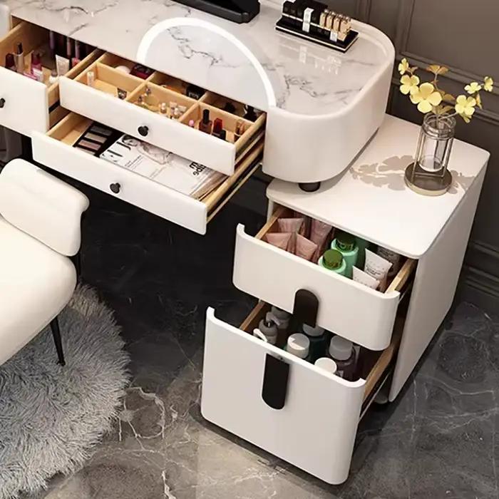 Table de vanité esthétique à la mode avec tiroir large luxe mignon