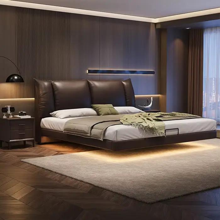 Lit Double en cuir Composite 180x200cm