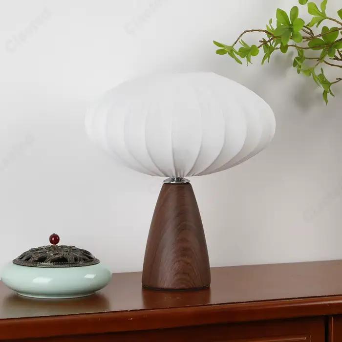 Créatif et minimaliste nouveau LED en tissu céramique lampe de bureau salle d'étude chambre chevet atmosphère décoration éclairage