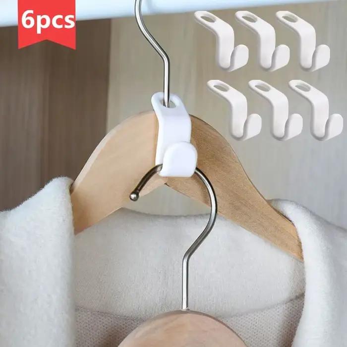 200 ensemble/lot garde-robe gain de place pile cintre crochet patère en plastique placard