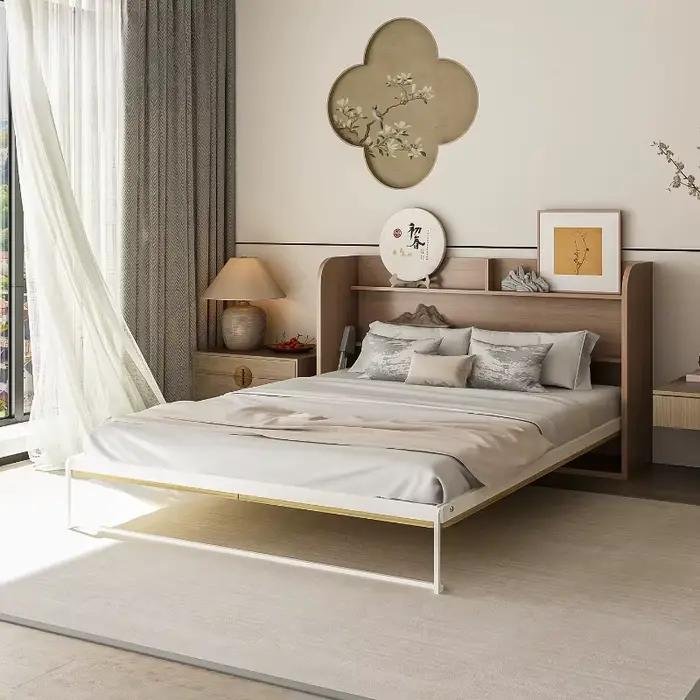 Lit fantaisie esthétique minimaliste luxe français salon lit dormir pliant Muebles Para dortoir chambre meubles accessoires