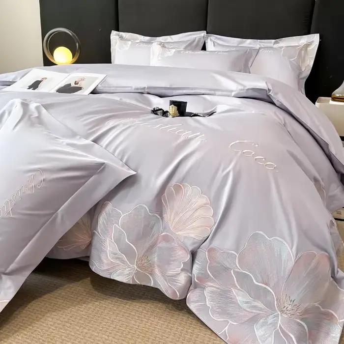 Housse de couette en coton pur à longues fibres
