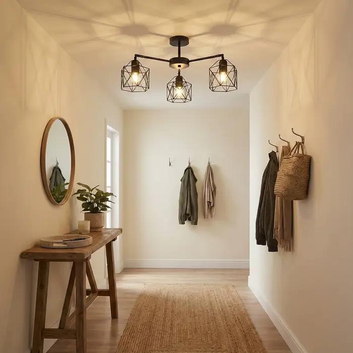 Luminaires en fer noir style loft vintage