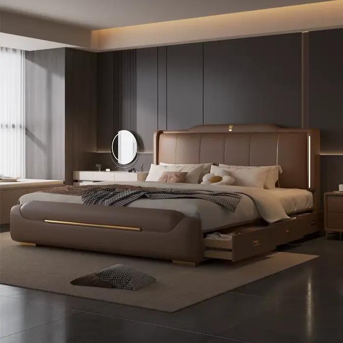 Lit Tendance Ergonomique Minimaliste Universel pour Chambre à Coucher