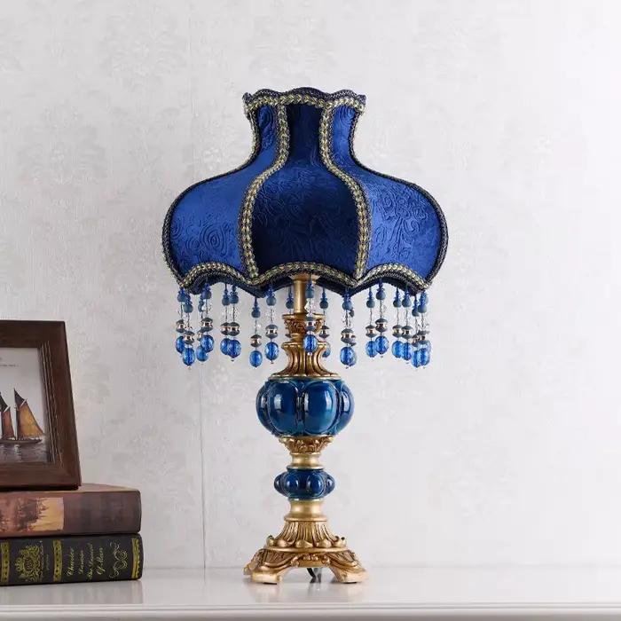 Lampe de table de chevet rétro pour chambre à coucher