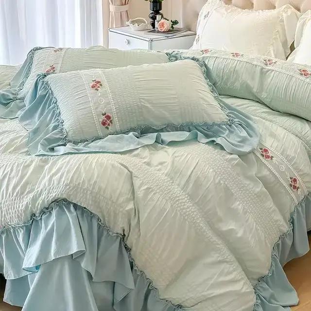 Magnifique ensemble de literie en dentelle