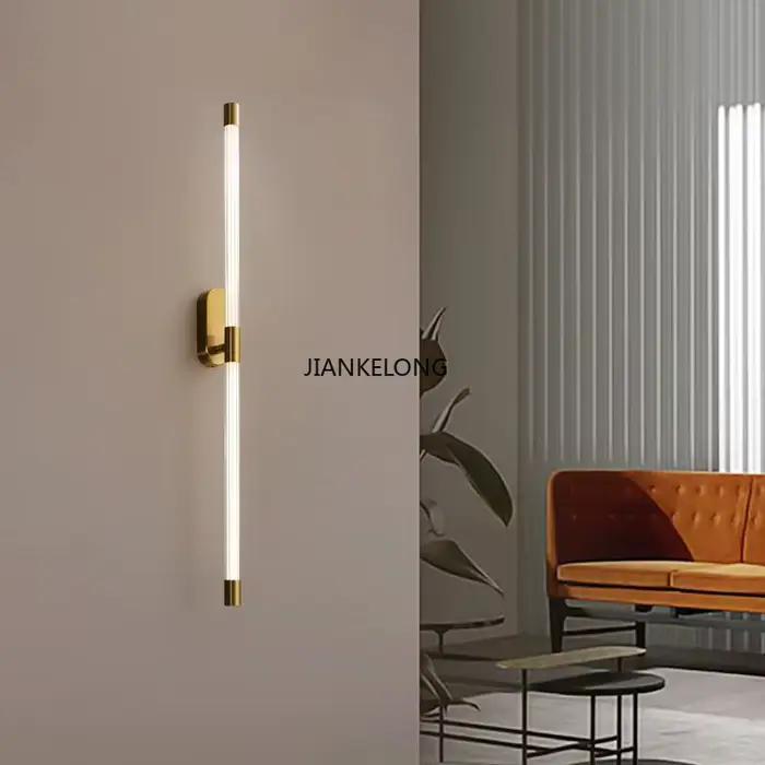 Lampe murale de chevet minimaliste longue pour chambre à coucher