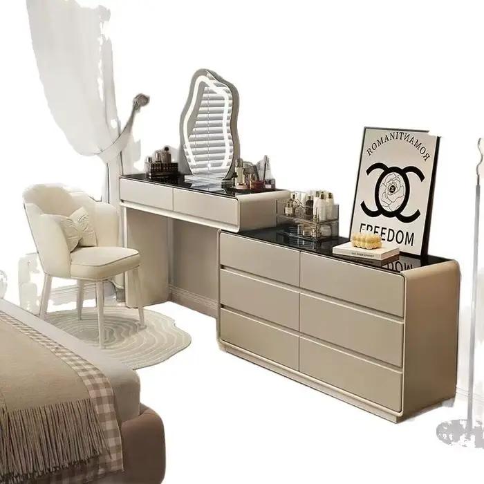Armoire de rangement coiffeuse extensible