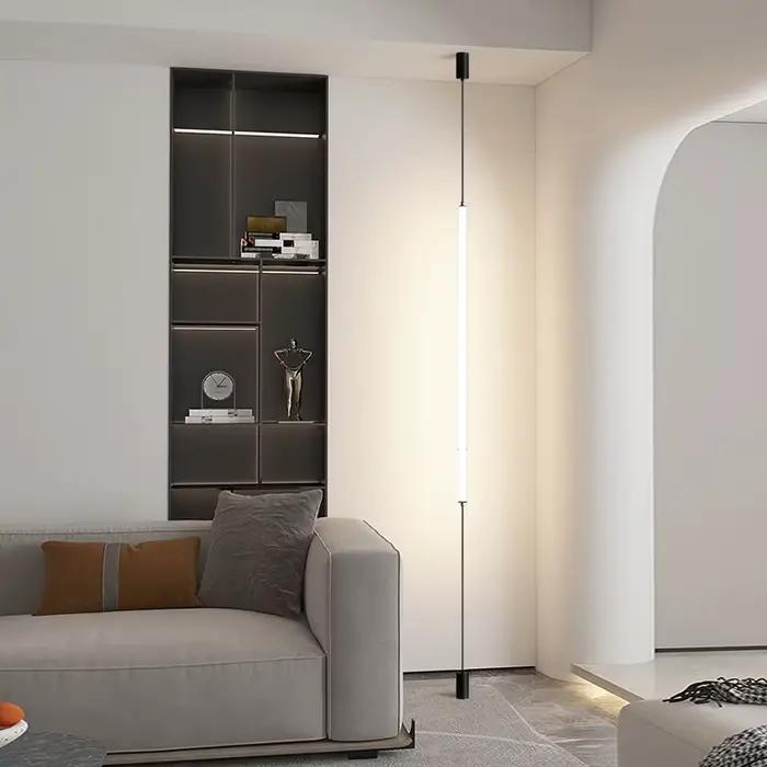 Italie Design chambre chevet LED lampadaires acrylique appliques longue ligne lumière moderne noir hôtel salon LED lampadaire maison