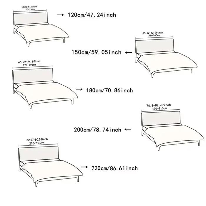 Housse de tête de lit en molleton extensible Jacquard