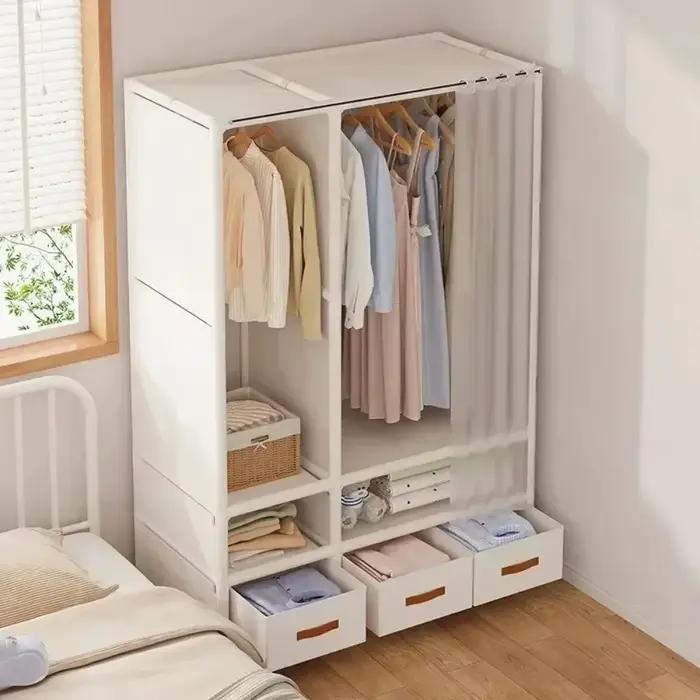 Armoire de Rangement en Tissu pour Chambre à Coucher