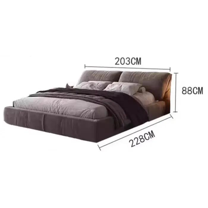 Oreillers rembourrés lits tables De chevet noires King Size Table