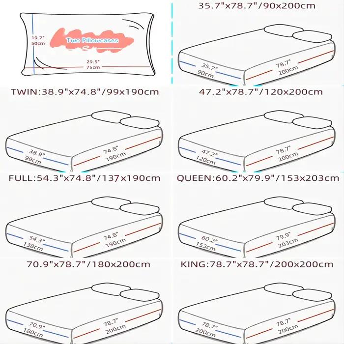 Kuup 100% Polyester 3 pièces surface satinée literie drap-housse et taies d'oreiller ensemble bande élastique autour du matelas housse de lit King