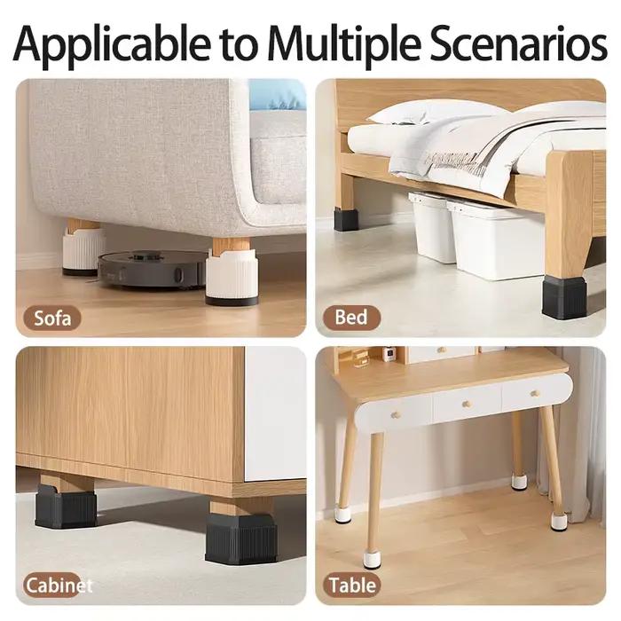 Rehausseurs de meubles pour pieds de lit : Supports empilables robustes