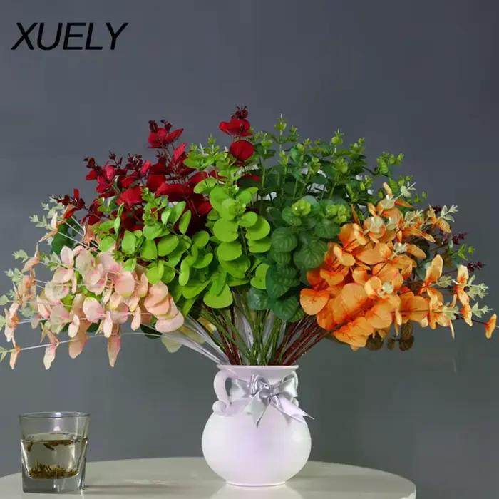 Feuilles d'eucalyptus artificielles pour la décoration intérieure