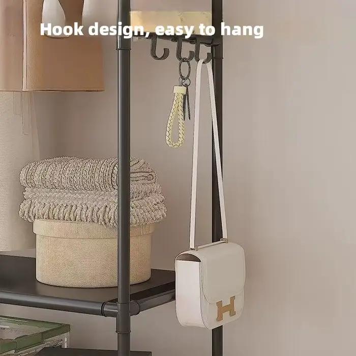 Support de rangement pour vêtements avec roulettes