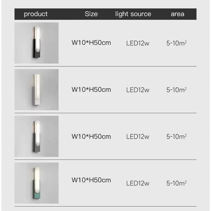 Applique murale LED en marbre doré de luxe