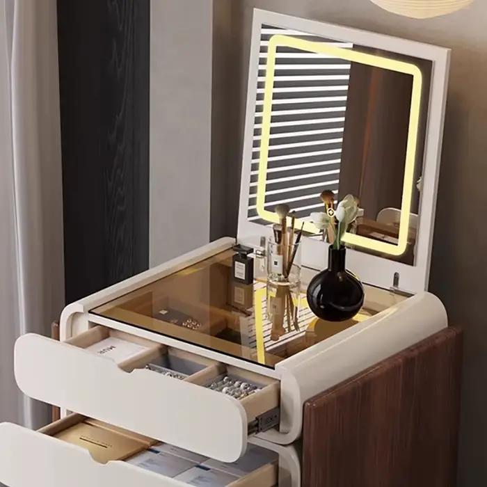 Coiffeuse chambre Design minimaliste nouveau Mini Table de chevet rangement élégant