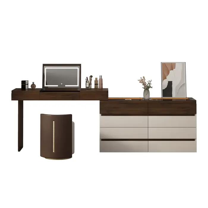 Coiffeuse avec miroir, bureau de maquillage