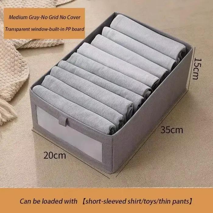 Boîtes de rangement pliables en tissu grande capacité pour pantalons et vêtements