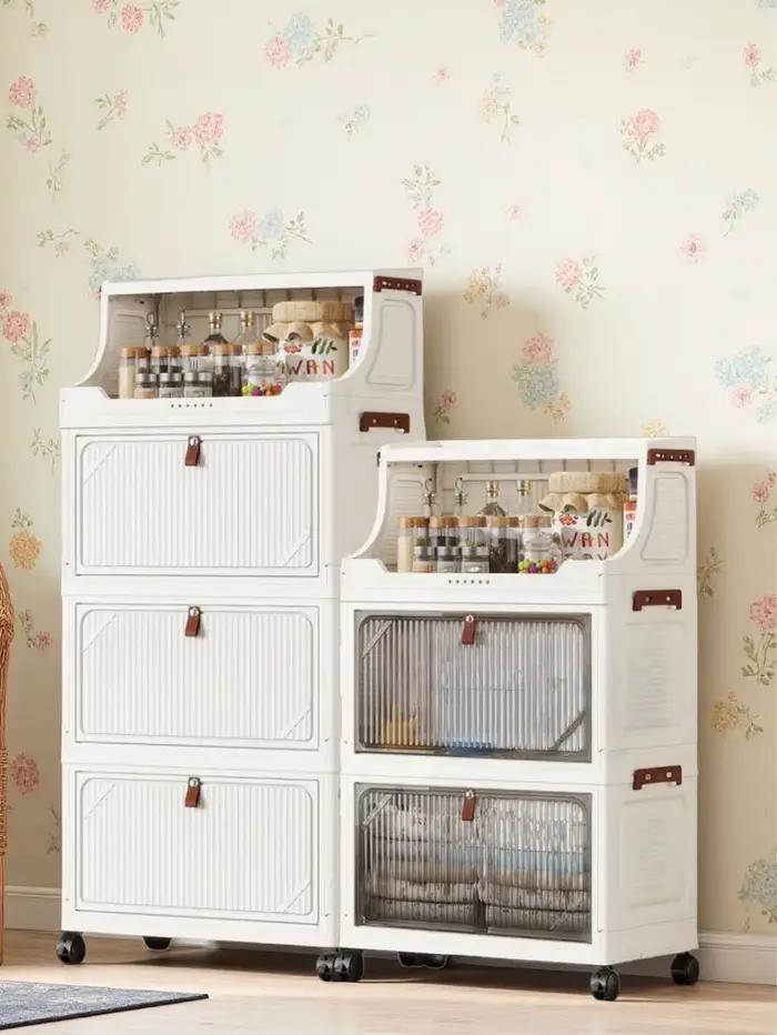 Armoire de rangement sur pied multicouche