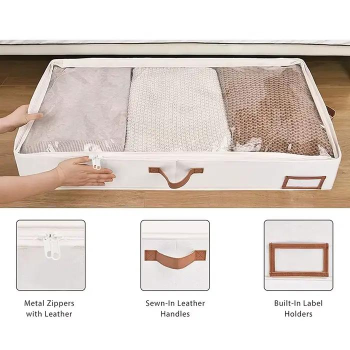 Boîte de rangement pliable sous le lit pour vêtements