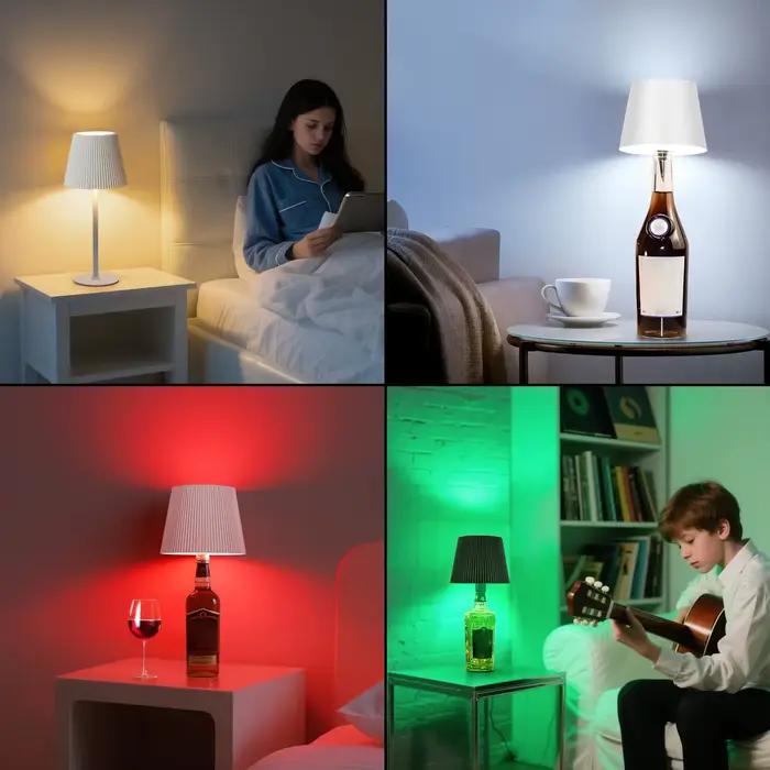 Lampe de chevet LED, base de lampe DIY
