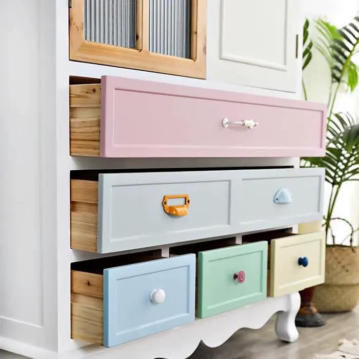 Armoire De Salon sur pied anti-poussière Cube multi-usages maison classeur entrée américaine Muebles