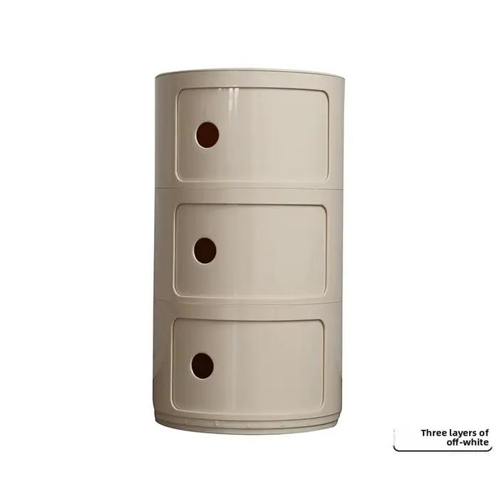 Armoire de chevet rouge en filet nordique