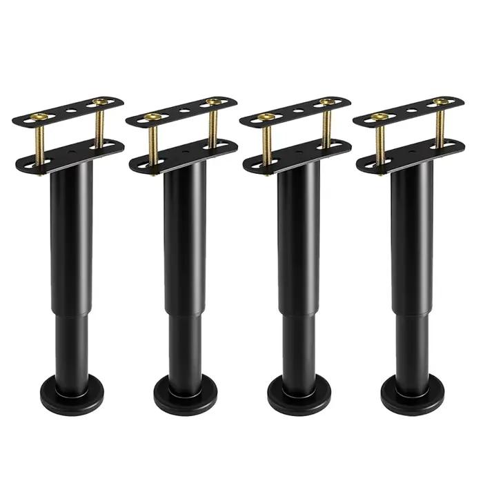 4Pcs pieds de Support de lit à hauteur réglable 7.08-12.6 pouces