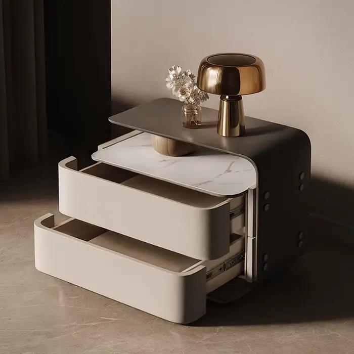 Tables de chevet au Design rustique avec tiroirs